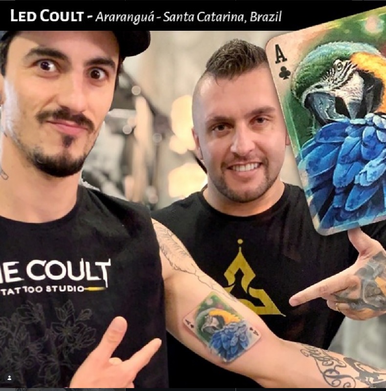 Led Coult tattoo artist and Real Inked Ace of Clubs
