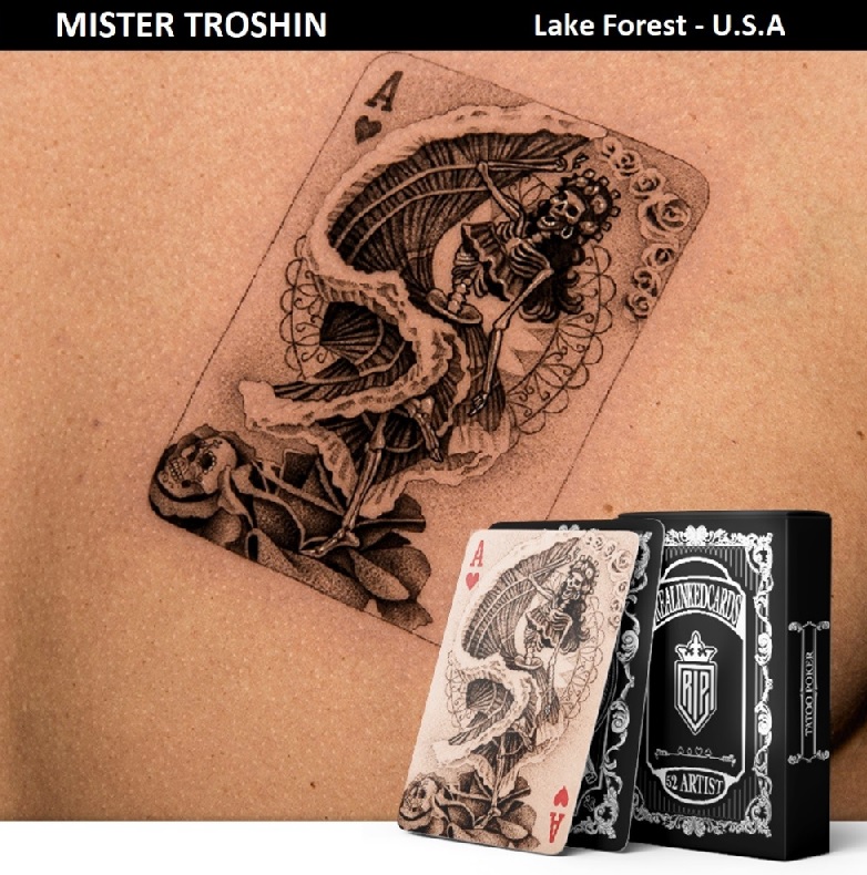 Mister Troshin tattoo and Real Inked Ace of Hearts
